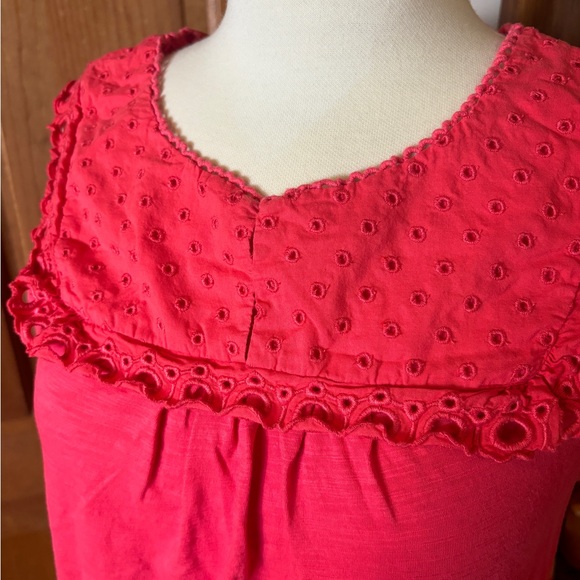 Boden Pink Tank Top Lace Eyelet - Picture 2 of 6